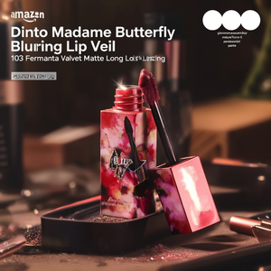 Dinto Madame Butterfly Blurring Lip Veil 103 Fermata, Lápiz Labial Mate Aterciopelado, Larga Duración, Hidratante y Ligero - Product Image 3