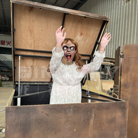 Horrible Modèle Animatronique de Fantôme à Demi-Corps Effrayant pour Décoration de Fête d'Halloween, Maison Hantée, Effet de Saut d'Effroi et Salle d'Évasion