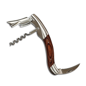 Tire-bouchon <span class=keywords><strong>Laguiole</strong></span> personnalisé en acier inoxydable 3Cr14 avec manche en bois Pakka, logo personnalisé, ouvre-bouteille écologique pour mariage et fête - Product Image 6