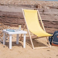 Chaise de pont en bois, pliable et réglable, Style traditionnel de plage
