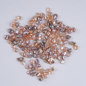 Perles d'eau douce blanches baroques 5-6 mm, perles régénérées en vrac, matériel de fabrication de bijoux, prix par unité - Product Image 2