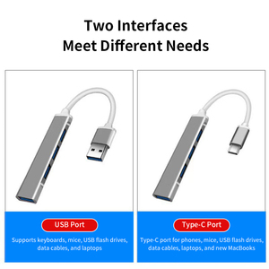 Đa Chức năng <span class=keywords><strong>4</strong></span>-in-1 Máy tính để bàn <span class=keywords><strong>USB</strong></span> <span class=keywords><strong>Hub</strong></span> Splitter Dual head USB3.0 TYPE-C Adapter Docking Station Pad cho máy tính xách tay & điện thoại di động PC - Product Image 4
