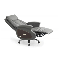 Chaise de direction modulaire avec hauteur réglable, design moderne en cuir véritable pour la maison et l'hôtel
