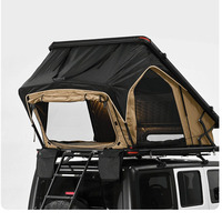 Abri pop-up rigide en aluminium avec tapis anti-condensation et tente de toit de voiture en toile bloquée par les UV