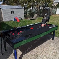 Table de billard en ardoise Beer Pong Billard Jeu de fête interactif Machine d'arcade Divertissement intérieur
