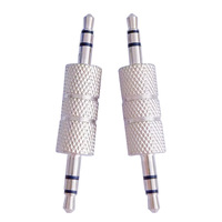 Connecteur audio 3,5 mm rotatif en métal, connecteur d'accouplement audio 3,5 mm, connecteur audio direct mâle-mâle 3,5 mm