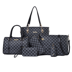 Nouvelle Collection Automne-Hiver 2025 : Sac à Main Élégant Vintage à Pois Multi-Pièces, Tendance et Très Vendu, avec Coutures Décoratives - Product Image 4