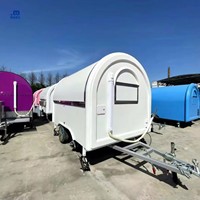 MAICHE Remorque alimentaire mobile personnalisée en fibre de verre, camion à crêpes et tacos, chariot à boissons et jus, bar à glaces multifonctionnel galvanisé