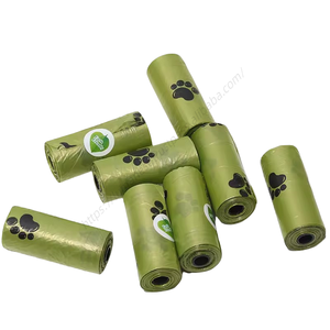 Sacs à déjections canines biodégradables et écologiques colorés en gros, recharge imprimée pour animaux de compagnie, sacs de transport pour excréments, produit de voyage - Product Image 1