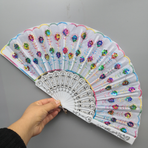 <span class=keywords><strong>Abanicos</strong></span> <span class=keywords><strong>de</strong></span> <span class=keywords><strong>Mano</strong></span> Plegables <span class=keywords><strong>de</strong></span> Plástico con Lentejuelas Bordadas Estilo Español, para Regalos <span class=keywords><strong>de</strong></span> Boda, Suministros para Espectáculos <span class=keywords><strong>de</strong></span> Danza - Product Image 3