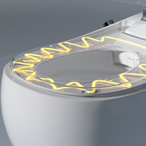 Modern yumurta klozetler tam fonksiyon tek parça su dolap otomatik yumurta şekilli WC tuvalet seramik yumurta şekilli duvar asılı tuvalet - Product Image 4