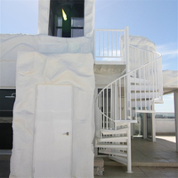 Escalier en spirale en acier galvanisé pour extérieur, jardin, escalier circulaire, structure anti-corrosion