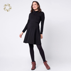 Robes de maternité en bambou biologique Pyjama de nuit en jersey durable pour femmes enceintes - Product Image 5