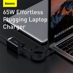 Baseus 65W <span class=keywords><strong>GaN3</strong></span> Pro Desktop-Schnellladegerät 2C+2U 4-in-1 Adapter CCGP040101 für Alle Smartphones, Laptops und Notebooks - Product Image 4