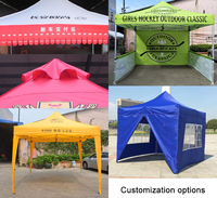 Tente pliante à auvent portable en aluminium 3x3m 10x10 pieds, imprimée sur mesure, chapiteau d'exposition à usage intensif, tentes d'exposition commerciale Gazebos