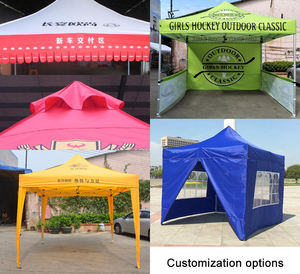 Tenda kanopi lipat 3x3m 10x10 kaki aluminium portabel cetak kustom tenda pameran tugas berat tenda pameran dagang tenda - Product Image 5