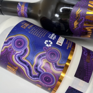 Tùy chỉnh dập nổi vàng dập chai rượu vang nhãn in ấn thương mại UV tại chỗ Vinyl Nhãn dán nhãn đặc biệt kết cấu giấy - Product Image 4