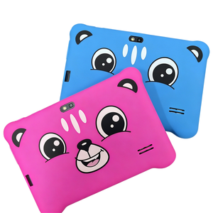 Pink Animal Face Kids Tablet Case With Accessories For Children Educational Use Drop Resistance Protective <b>Cover</b> - Product Image 3