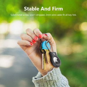 Con gancho de anillo de Metal Anti Lost Locator case a prueba de golpes Hard Pc Dog Cat Pet Tracker Holder para <span class=keywords><strong>Apple</strong></span> airtag - Product Image 4