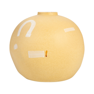 Vaso in Ceramica Rotondo con Design Boho per Arredamento Casa, Camera da Letto, Ufficio e Tavolo - Product Image 5
