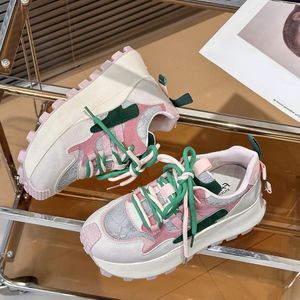 Dropshipping Spring New Thick Sole Platform Casual Running Shoe Muti Color Chunky Women Sneakers - Product Image 5