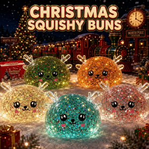 Juguete Sensorial Antiestrés de Reno con Purpurina, Pelota Sensorial de Navidad, Regalo - Product Image 6