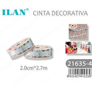 Nastro Decorativo Ilan 2.0cm x 2.7m con Motivo Floreale per Artigianato e Confezioni Regalo - Product Image 3