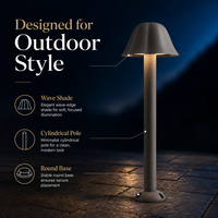 Lampadaire LED moderne en forme de champignon, anti-éblouissement, en aluminium, pour jardin, pelouse, villa, éclairage de chemin