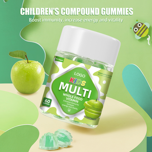 Gummies multivitaminés pour enfants certifiés Halal/Kosher, 60 gummies/flacon, nutriments essentiels, soutien à la croissance des enfants, sans sucre - Product Image 2