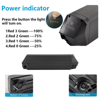 Cadre Dengfu E10 Ebike M500 M600 48V 52V 15Ah 17.5Ah Batteries de vélo électrique cachées intégrées