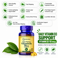 OEM ODM Vitamine D3 2000 UI Gélules Molles Cholecalciférol Nutrition Os et Dents Complément Alimentaire Marque Privée Usine Vente en Gros en Vrac