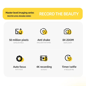 Cámara Digital Retro CCD A1 <span class=keywords><strong>4K</strong></span> de 50 Millones de Píxeles con Enfoque Automático, Antivibración Inteligente, Cámara de Nivel Básico para Viajes - Product Image 3