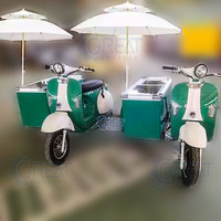 Nouveau vélo portable à trois roues, chariot de nourriture, présentoir de sucettes glacées, congélateur, vélo électrique de crème glacée avec congélateur