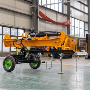 Stand on 8T Procesador de <span class=keywords><strong>leña</strong></span> Corte hidráulico Gasolina Divisor de troncos de madera en venta - Product Image 1