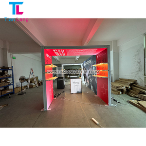 TianLang publicidad tela LED caja de luz textil retroiluminado doble cara telón de fondo exposición stands stand - Product Image 6