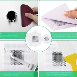 छत जिप्सम बोर्ड के लिए आधुनिक ज्यामितीय डिजाइन धातु दीवार पैच के लिए आसान नमी-प्रूफ छेद मरम्मत - Product Image 2