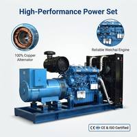 Générateur diesel industriel Weichai Baudouin 500 kVA 400 kW triphasé avec ATS (commutateur de transfert automatique) type silencieux à châssis ouvert