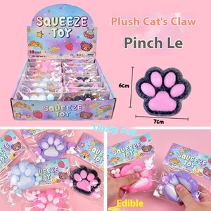 Super Cute Cat Claw Slow <b>Rebound</b> Simulation Plush Soft Plastic Squeeze Toy Pinch Music Decompression Toy - Product Image 6