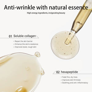קולגן מסיס בהתאמה אישית OEM/ODM, חומצה היאלורונית, ויטמין E לסרום, להבהרת קמטים עדינים, להילחם בזדקנות ולטיפוח עור מוצק. - Product Image 2