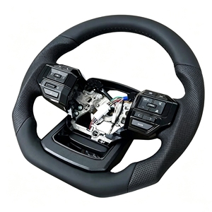 Volante Deportivo de Cuero para Camioneta SUV GR, Compatible con Toyota Hilux N70 N80 <span class=keywords><strong>Vigo</strong></span> Revo 2005 2015 Tundra 2010 2015 2026 - Product Image 6