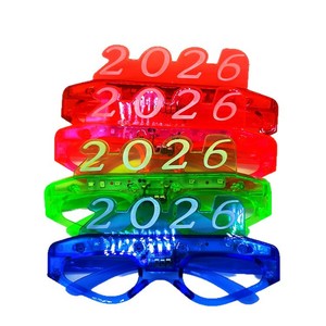 Bán buôn Đảng ủng hộ Nguồn cung cấp năm mới quán rượu Câu lạc bộ thanh phụ kiện sáng nhấp nháy neon ánh sáng lên Glow 2026 đầy màu sắc <span class=keywords><strong>LED</strong></span> kính - Product Image 5