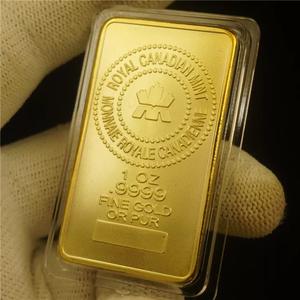 Royal Canada Ahorn-Münze 1oz H&D 3D Gedenkprägung Goldbarren Rechteckig für Sammlerstücke und Dekoration - Product Image 4