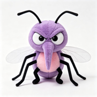 Jouet en peluche moustique amusant, plusieurs couleurs, insecte de dessin animé, poupée en peluche, figurine de insecte mignonne et douce pour enfants, cadeau, décoration de la maison