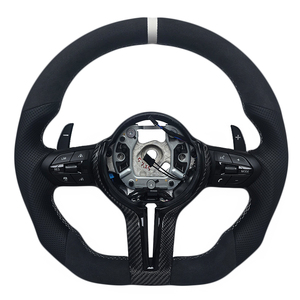 Volante Deportivo de Cuero Alcantara para BMW Serie 3, Serie 5, F10, F20, F30, F90, F01, F02 - Product Image 1