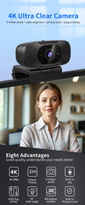 Cámara Web USB con Sensor CMOS UHD 4K, Mini Cámara de Video 2K 1080P Full HD, Gran Angular de 92°, Micrófono Integrado, Software para Conferencias - Product Image 4