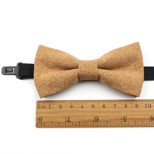 Nouvelle collection <span class=keywords><strong>noeud</strong></span> <span class=keywords><strong>papillon</strong></span> en bois liège pour enfants, faits à la main, solide, à la mode, fête de mariage, cadeau en bois - Product Image 3