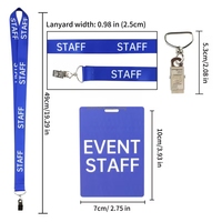 Lanière promotionnelle en polyester Sunshine personnalisée avec porte-badge et porte-clés, lanière avec logo