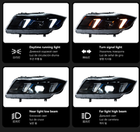 Pour BMW Série 3 E90 2005-2012, ensemble de phares à lentille LED Snake Eye