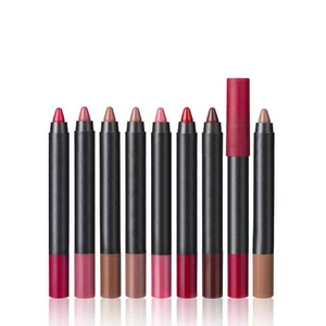 OEM FAIBLE QUANTITÉ MINIMALE DE COMMANDE 19 Couleurs Private Label <span class=keywords><strong>Maquillage</strong></span> Produits Cosmétiques Sans Logo Étanche Grand Mat Velours Lip Liner <span class=keywords><strong>Crayon</strong></span> - Product Image 3