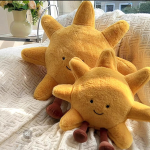 Custom Soft Sun Moon Sofa Cushion Plush <strong>Pillow</strong> Toy with Stress Relief Function for Living Room Decoration Birthday Gift - Product Image 4